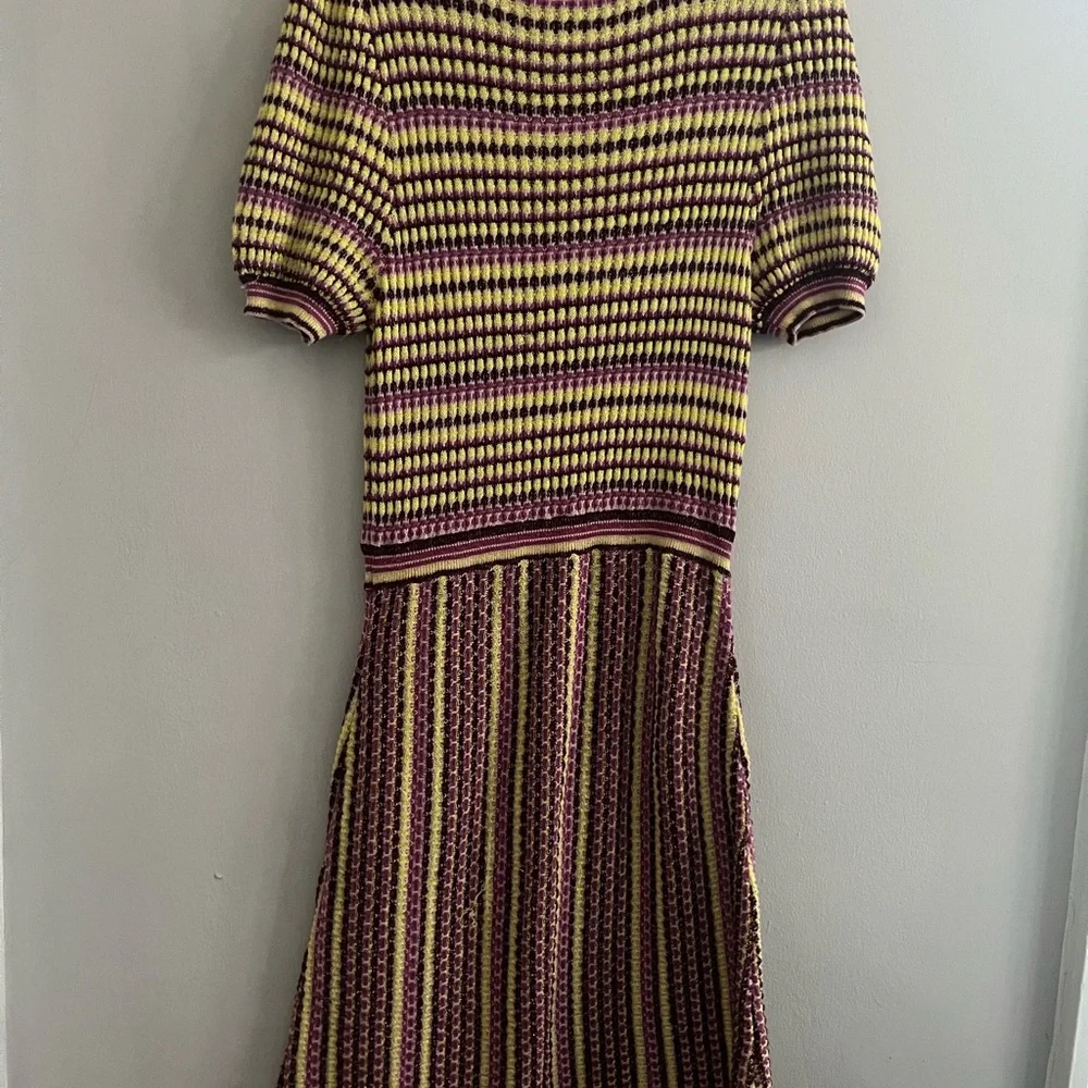 Free People Mixed Striped Knit dress size medium - Picture 2 of 11